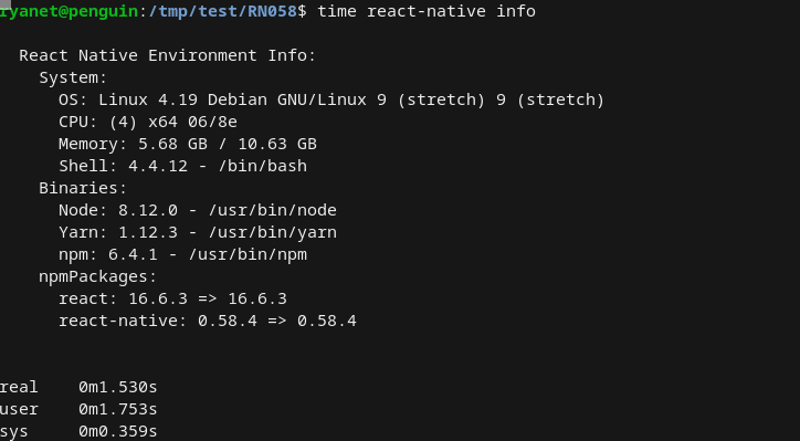 0.58's CLI is slow to start